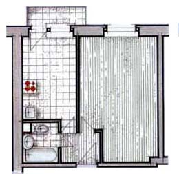 Однокімнатна квартира до перепланування